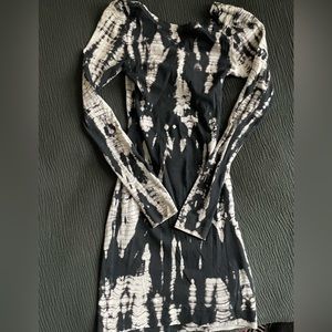 Hard Tail tie dye body con midi dress